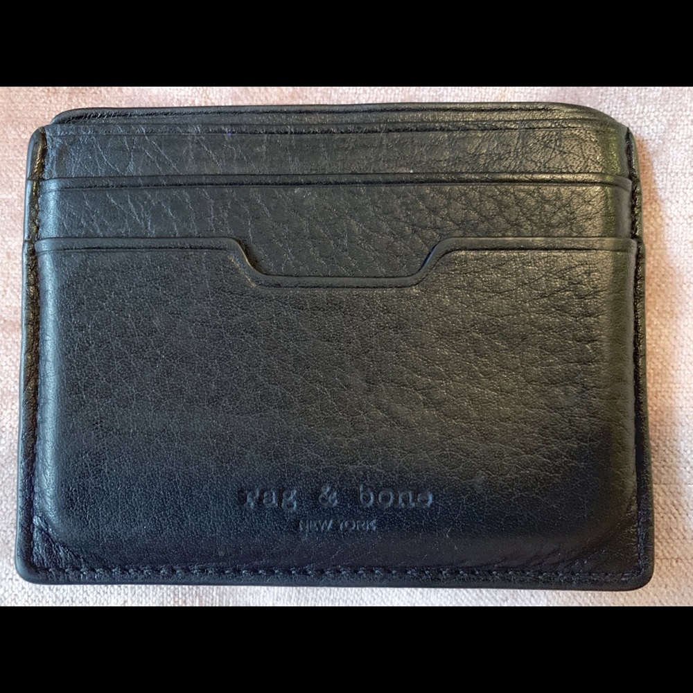 Authentic Leather Rag and Bone Card Case
